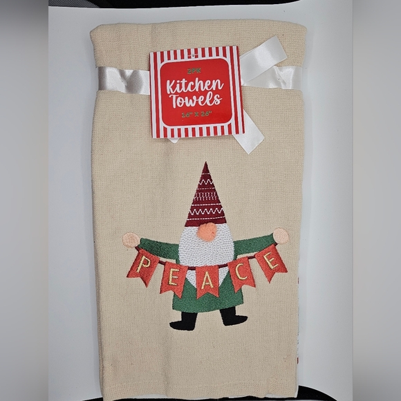 Xmas 2 Pack 16"x 26" Kitchen Towels NWT - Picture 5 of 5